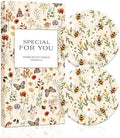 Swooflia Floral Absorbent Ceramic Car Coasters Set of 2, Cute Botanical by Swooflia