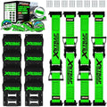 XSTRAP STANDARD 4-PK Wheel Chock E-Track Tie Down Straps Kit by XSTRAPSTANDARD