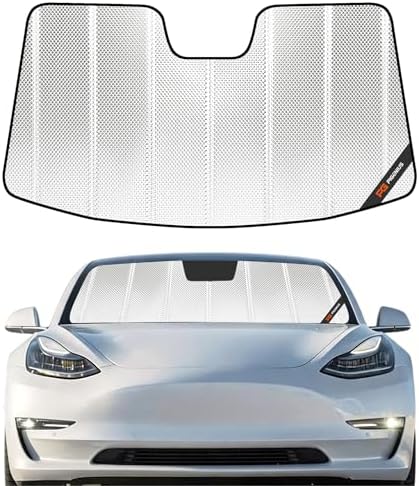 Pigenius Windshield Sun Shade for Tesla Model 3 2018-2025, Tesla Model Y by Pigenius