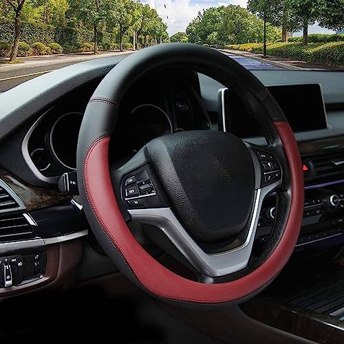 Valleycomfy Microfiber Leather Steering Wheel Cover Large-Size by Valleycomfy