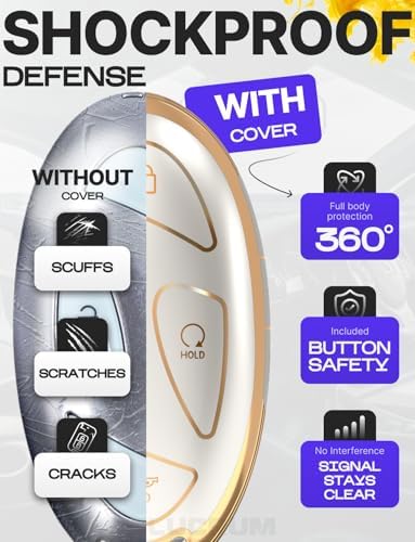 Lucrum Compatible with Hyundai Key Fob Cover & Keychain - Image 4