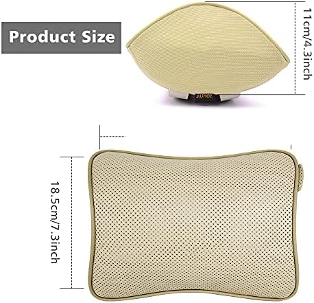 Aukee Car Neck Pillow Soft Memory Foam Leather Headrest - Image 7