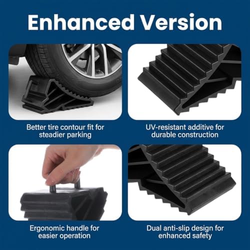 4 Pack Wheel Chocks, Tire Chocks - Image 6