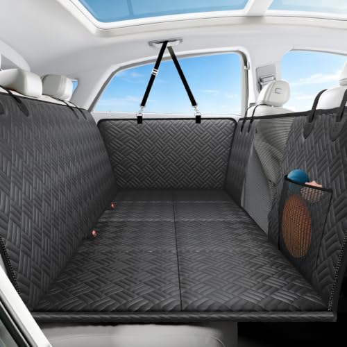 Dog Car Seat Cover for Back Seat, Hard Bottom Back Seat Extender for Dog by Unknown