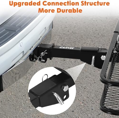 Garvee Folding Hitch Mount Cargo Carrier Basket 60" x 20" x 6", Hauling Weight - Image 5