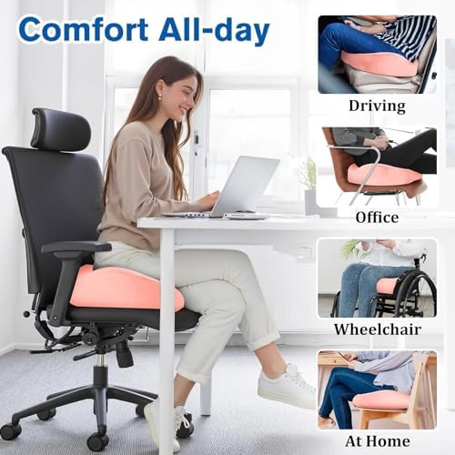 CushyOasis Seat Cushion, Office Chair Cushions, 5.28 in Thick - Image 6