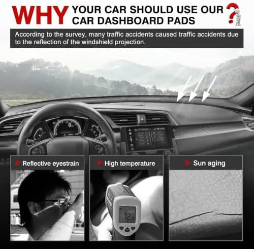 Autorder Gray Dashboard Cover Mat - Image 2
