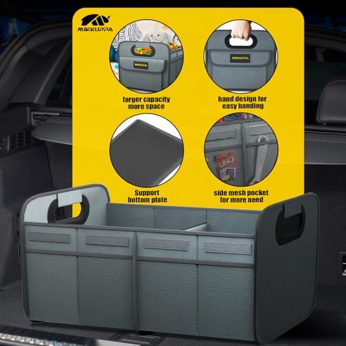 MIKKUPPA Car Trunk Organizer - 70L Foldable Car Storage - Image 7