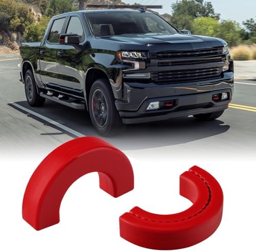 Tow Hook Covers for Silverado 1500/Sierra 1500 Red by HOME