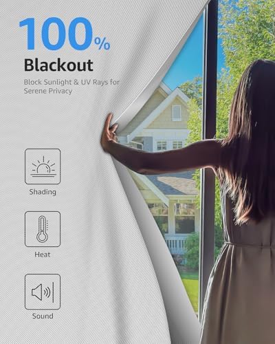 Sumobaby Blackout Curtains Portable 42”x60” No Drill Black Out Window Cover - Image 2