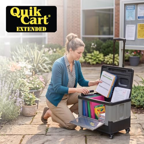 dbest Products Quik Cart Extended Collapsible Rolling Crate - Image 3