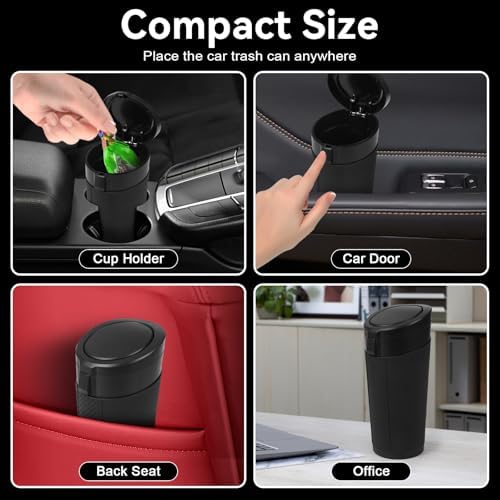 Car Trash Can Bin with Lid - Image 3