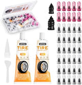 40 PCS Quick Fix Screw-in Tire Plug Kit by MetFun
