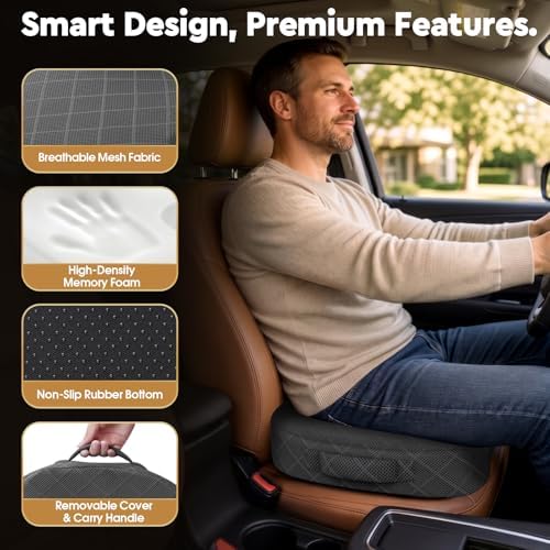 TushGuard Seat Cushion, Memory Foam Office Chair Cushion - Image 6
