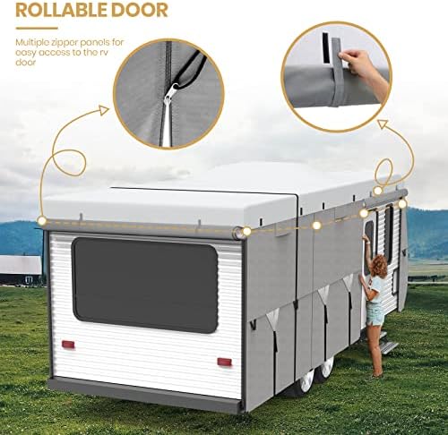 20'-22' Travel Trailer RV Cover Windproof Extra Thick & Anti-UV - Image 4