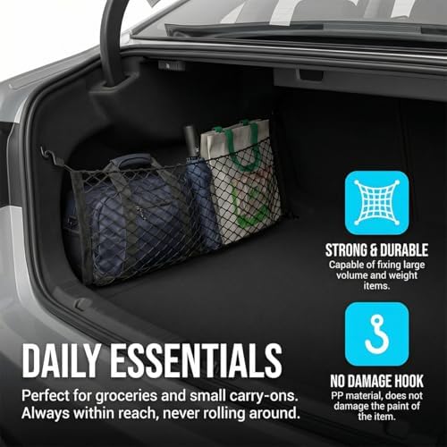 27.56 x 19.69 Inch Elastic Trunk Cargo Net - Image 6