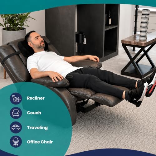 Memory Foam Headrest Pillow for Recliner – B-Shaped Neck Pillow - Image 4