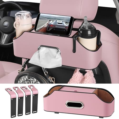 Car Seat Back Cup Holder, 4-in-1 Multifunctional Backseat Organizer by Sancaral