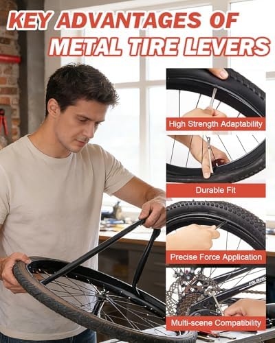 Zacro Bike Tire Repair Kit 91 PCS Vulcanizing Glue Stainless Tire Levers - Image 3