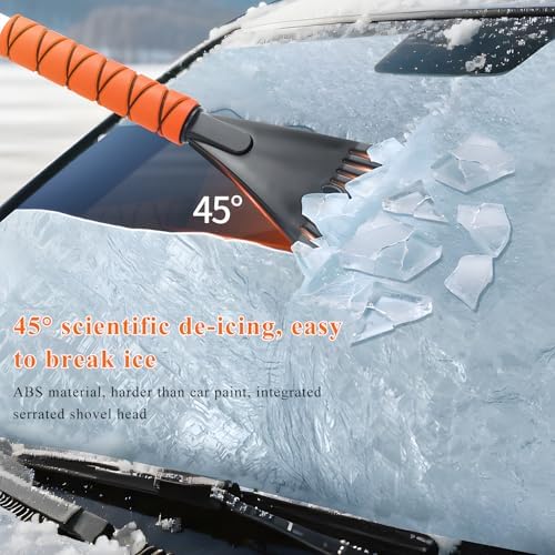 20.1 Inch Car Snow Scraper and Brush, Detachable Winter Snow Removal Tool - Image 5
