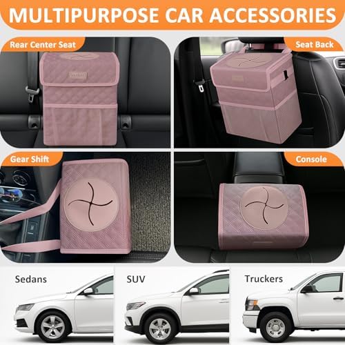 Vankor Car Trash Can with Lid Leak Proof Car Accessories - Image 5
