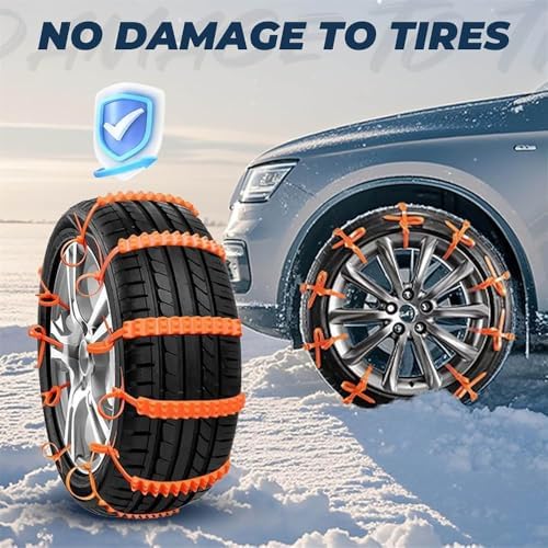 2026 Upgrade Tire Traction Straps, Universal Anti-Skid Zip Tie Tire Chains - Image 5