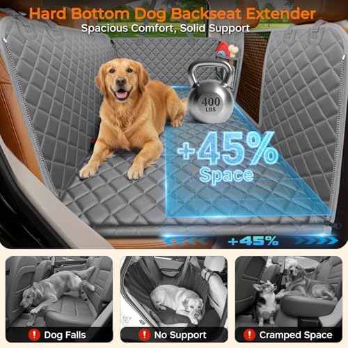URPOWER Hard Bottom Dog Car Seat Cover, Back Seat Extender - Image 2