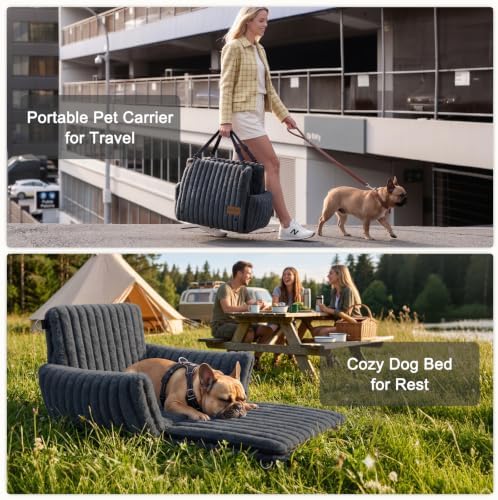 MIXJOY 6-in-1 Dog Car Seat for Small/Medium Dogs up to 23 lbs - Image 2