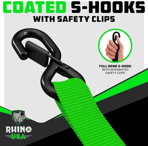 Rhino USA Heavy Duty Ratchet Tie Downs - Image 5