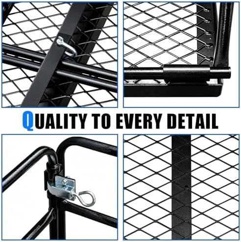 LWTURMRT Hitch Mount Cargo Carrier Basket 58"x24"x14''+Waterproof Bag+Net - Image 3