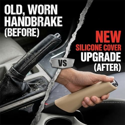 Car Handbrake Cover, Anti-Slip Silicone Automotive Handle Grip Protector - Image 5