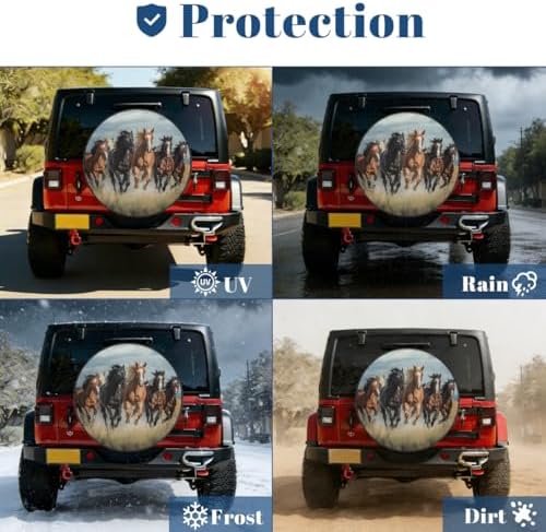 Horse Spare Tire Cover Waterproof Dust-Proof Spare Wheel Covers - Image 7