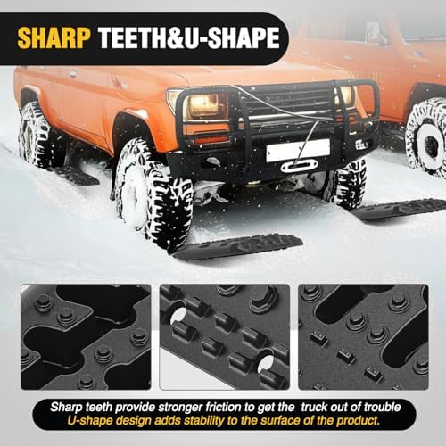 Nilight Off Road Traction Boards 4x4 Truck Recovery Tracks Mats Gear 2PCS - Image 5