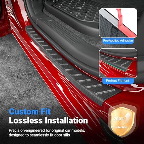 4PCS Door Sill Protector Compatible - Image 2