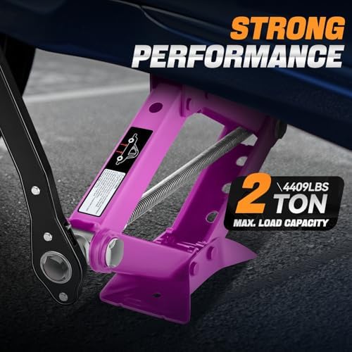 Auto Dynasty Scissor Jack, 2 Ton Portable Car Lift Jack, Quick Lift Car Tire - Image 2