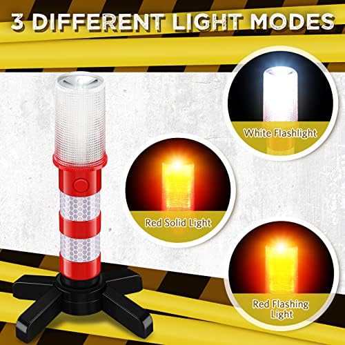 Riakrum 20 Pcs Emergency Roadside Flares Bulk Kit LED Safety Strobe Road - Image 4