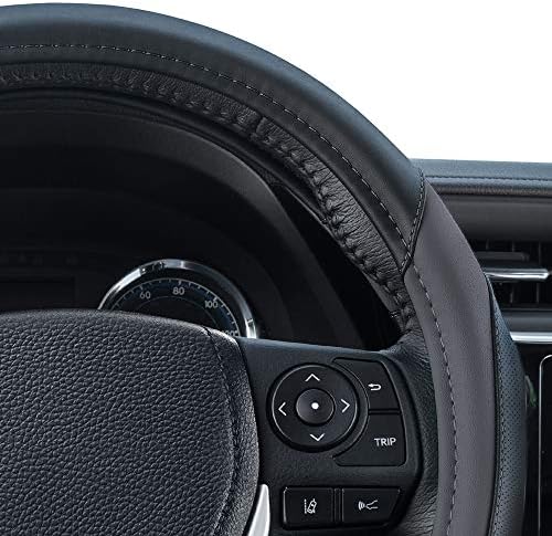 Motor Trend SportDrive Faux Leather Steering Wheel Cover, Standard 15 inch Size - Image 5
