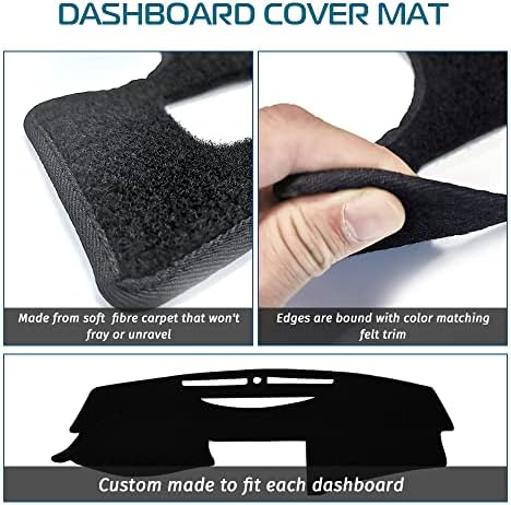 Car Carpet Dashboard Cover, Dash Cover Mat Compatible - Image 3