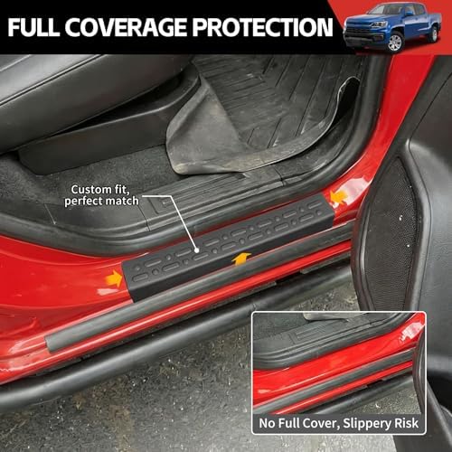 Door Sill Guards Kit Fit for 2015-2022 Chevy Colorado Accessories Entry Guard - Image 3