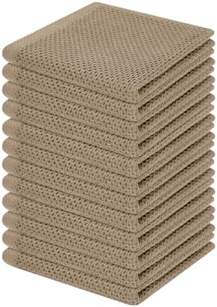 Homaxy 100% Cotton Waffle Weave Kitchen Dish Cloths 12-Pack by Homaxy