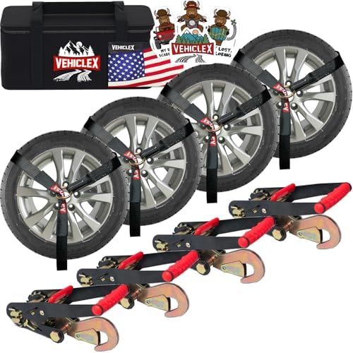 Vehiclex 2" x 10' Lasso Wheel Tie Down Straps by Vehiclex