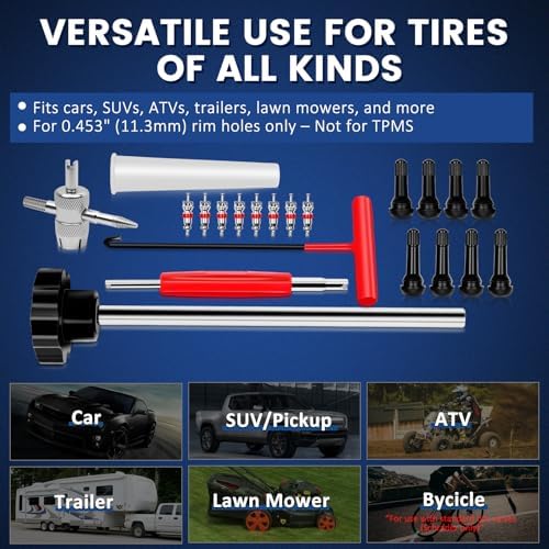22PCS Tire Valve Stem Tool–Quick Change Valve Installer Kit - Image 6