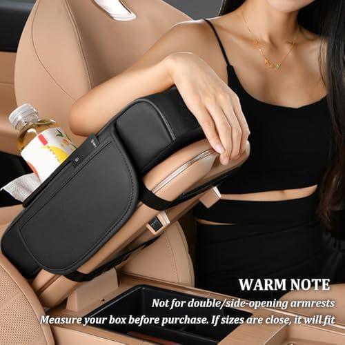 5-in-1 Car Center Console Cover, Phone Holder, Car Tissue Holder, Leather - Image 6