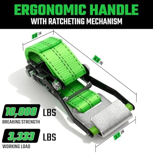 4 Pack Car Tie Down Straps for Trailers - Image 6
