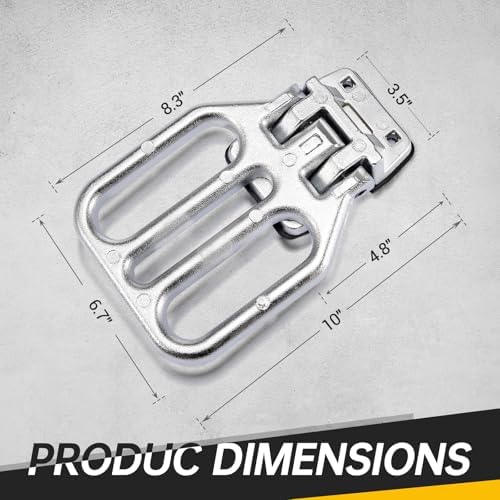 Large Folding Step for Truck Heavy-Duty Fold Down Utility Body Step Grab - Image 3