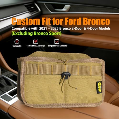 Seat Back Storage Bag for Ford Bronco 2021-2025, MOLLE Tactical Organizer for - Image 7