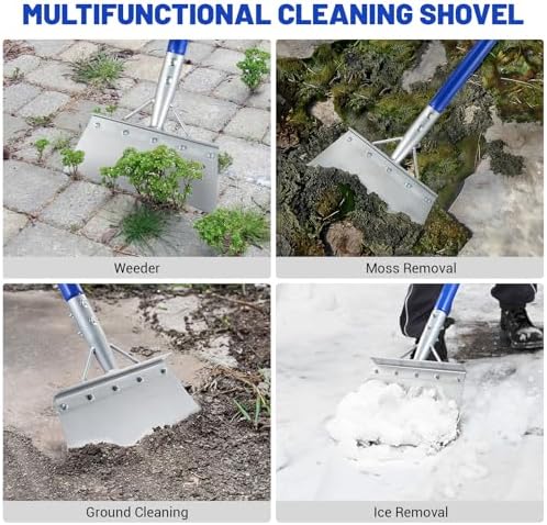Heavy Duty Snow Shovel with 52" Adjustable Handle - Image 5