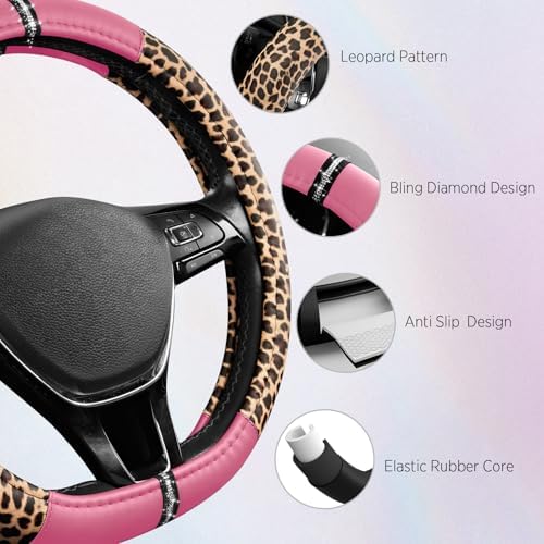 Road Comforts Leopard Steering Wheel Cover - Image 4
