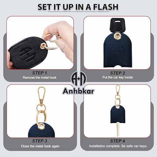 Leather Key Sleeve for Broken Car Key Loop Replacement - Image 3