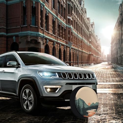 Spare Tire Cover 14 Inch Mountain Adventure Wheel Protectors Weatherproof Wheel - Image 4